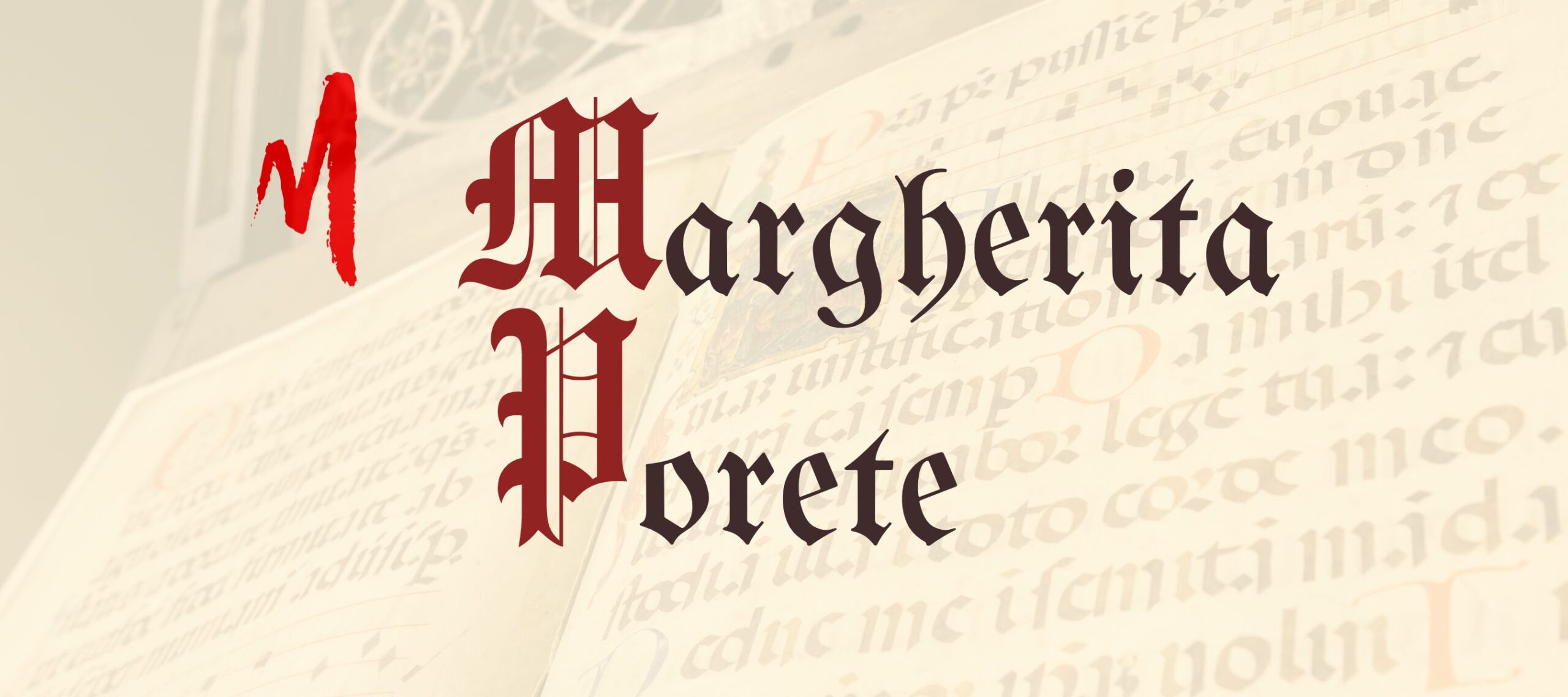 scritta Margherita Porete